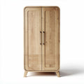 Wooden wardrobe with two doors for storage 80 x 40 x 180cm